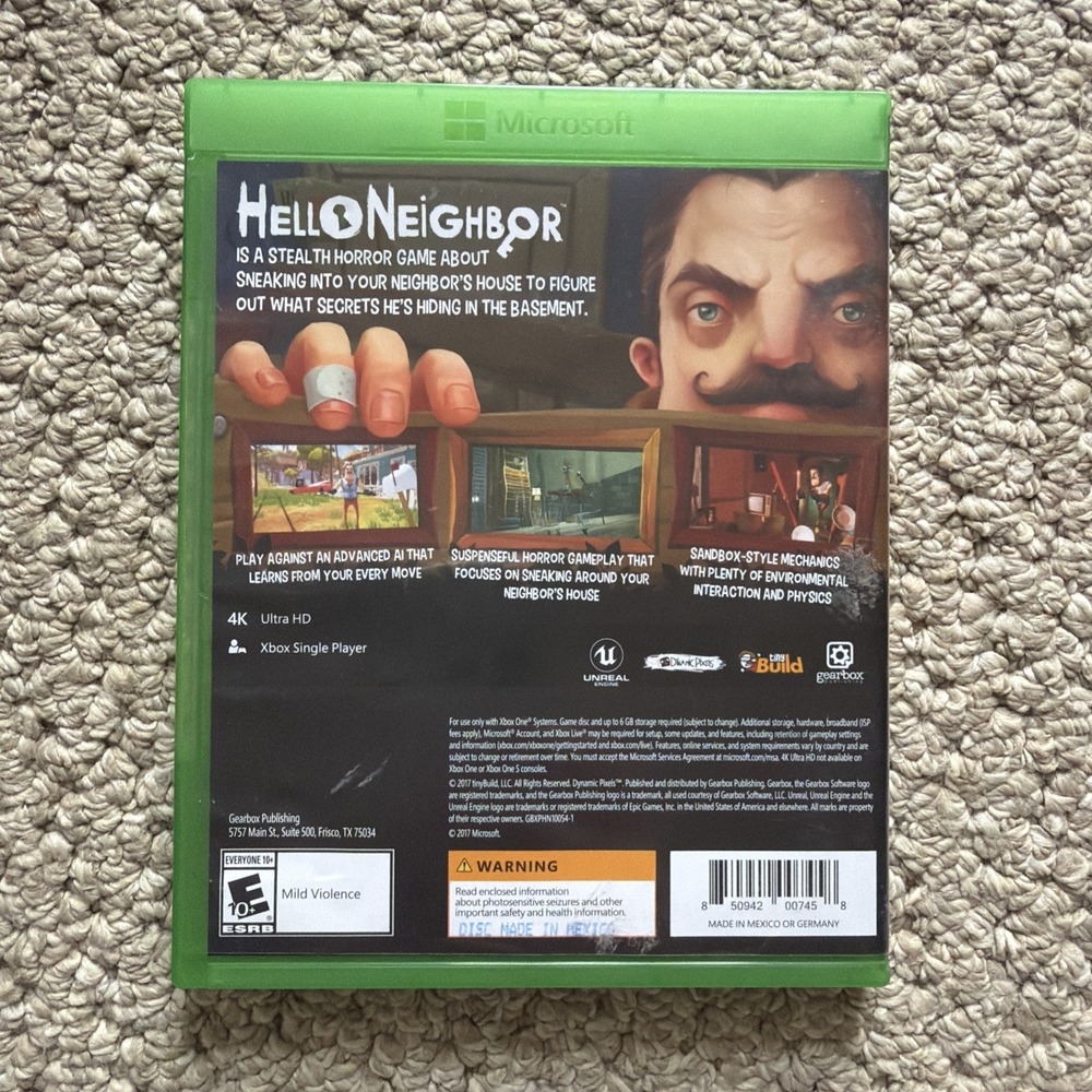 Hello Neighbor Microsoft Xbox One 2017 - Picture 2 of 4